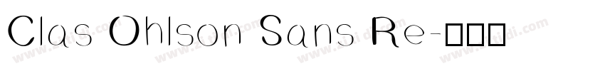 Clas Ohlson Sans Re字体转换
